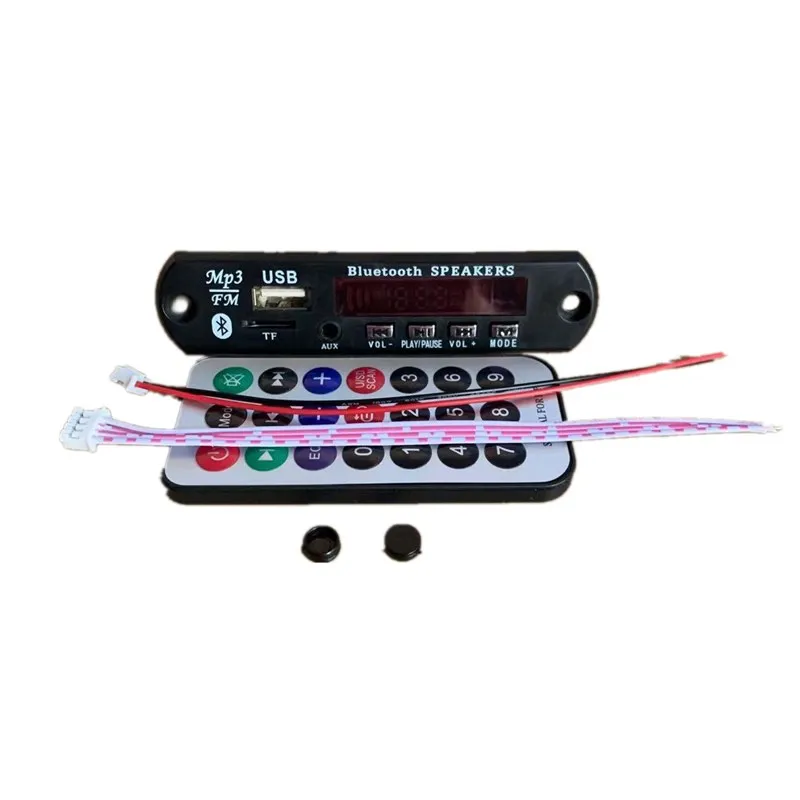 

5V 12V MP3 Player Decoder Board Audio Module USB Bluetooth5.0 Wireless Music Color Screen Recording Call With Remote Control