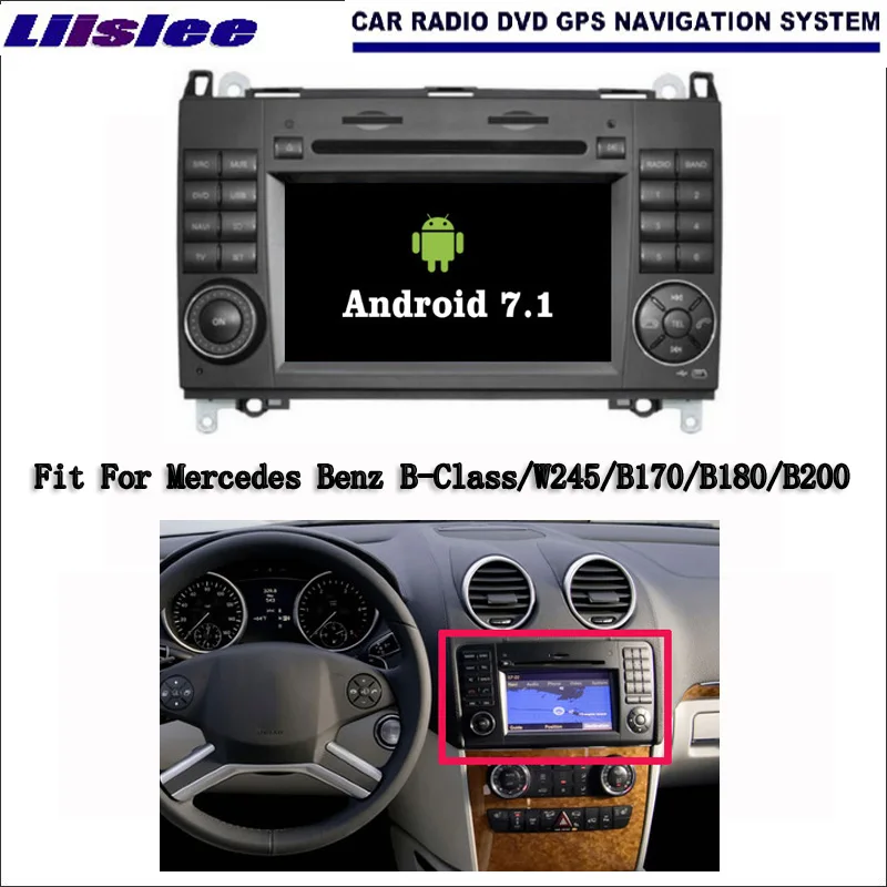 Liislee Android 7.1 2G RAM For Mercedes Benz B Class W245 Car Radio Audio Video Multimedia DVD Player WIFI GPS Navi Navigation | Автомобили