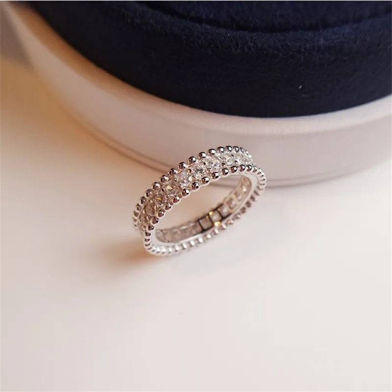 Silver Ring Wedding Rings Silver Rings Office lady 925 Sterling Silver Ring Pave AAAAA Cz Engagement Wedding Band Rings for Women Bridal Fashion Party Jewelry Gift