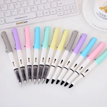 

12pcs/set Fountain Pen Posture Correction Ink Pens for Writing Student Stationery 0.5mm 0.7mm for Choose School Office Supplies