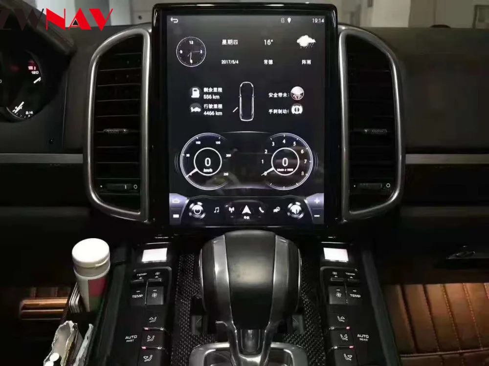 Android 7,1 2 Гб rom Tesla стиль Автомобильный gps навигация для Porsche Cayenne 2011- автомобильное стерео радио головное устройство мультимедийный плеер