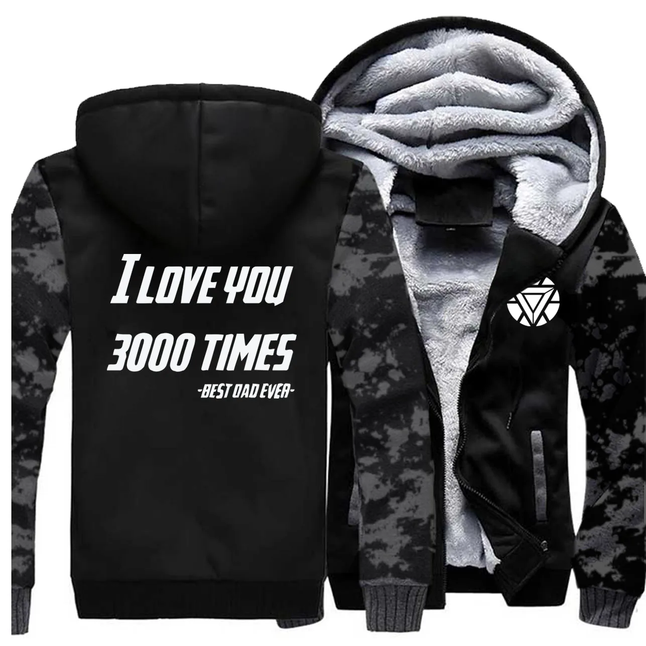 I Love You 3000 мужские Мстители 4 Железный человек куртки Горячая осень зима камуфляж мужские толстовки теплые флисовые модные новые пальто