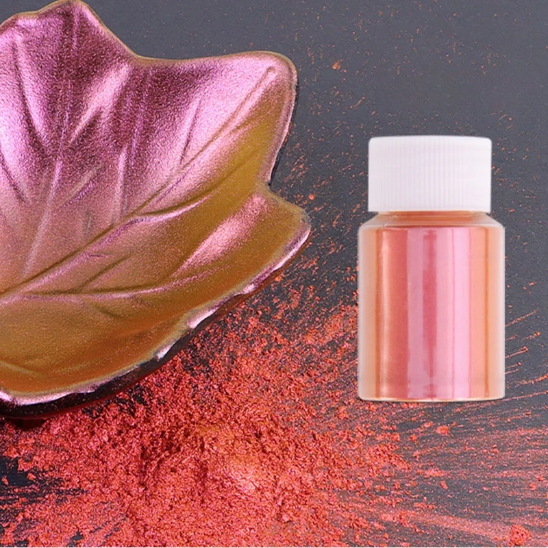 Color Shift Pigment Powder 10 Colors Pearl Mica Powder 0.35oz Epoxy Resin Dye for Resin Jewelry Art Tumbler Making Slime