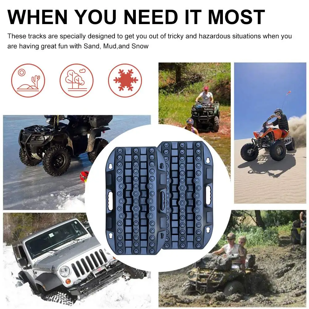 Online Recovery Tracks Traktion Matte Anti slip Track Reifen Leiter Automobil Rettungs Traktion Matte Für Sand Schlamm Schnee 5t lager Kapazität