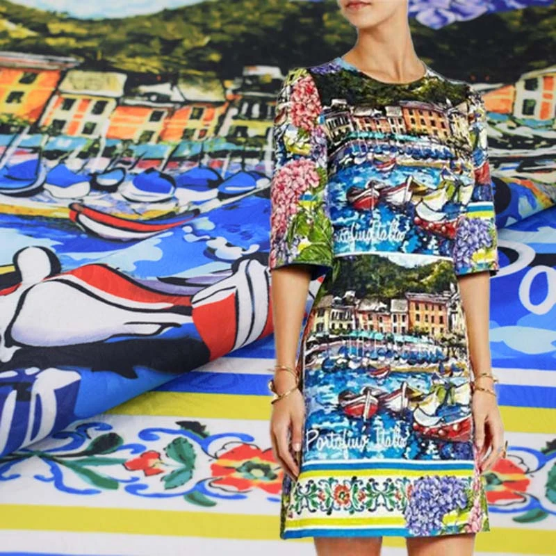 2020 Kpop 69*143 см/шт. Print Cotton Jacquard Fabric For Dress Ткань ни Africa Фатин Telas | Дом и сад