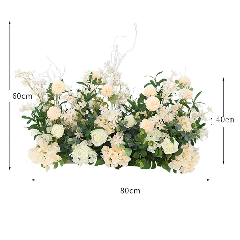Arreglo de flores artificiales FONDO DE BODA arco Decoration de pared de flores DIY boda camino de dirección boda
