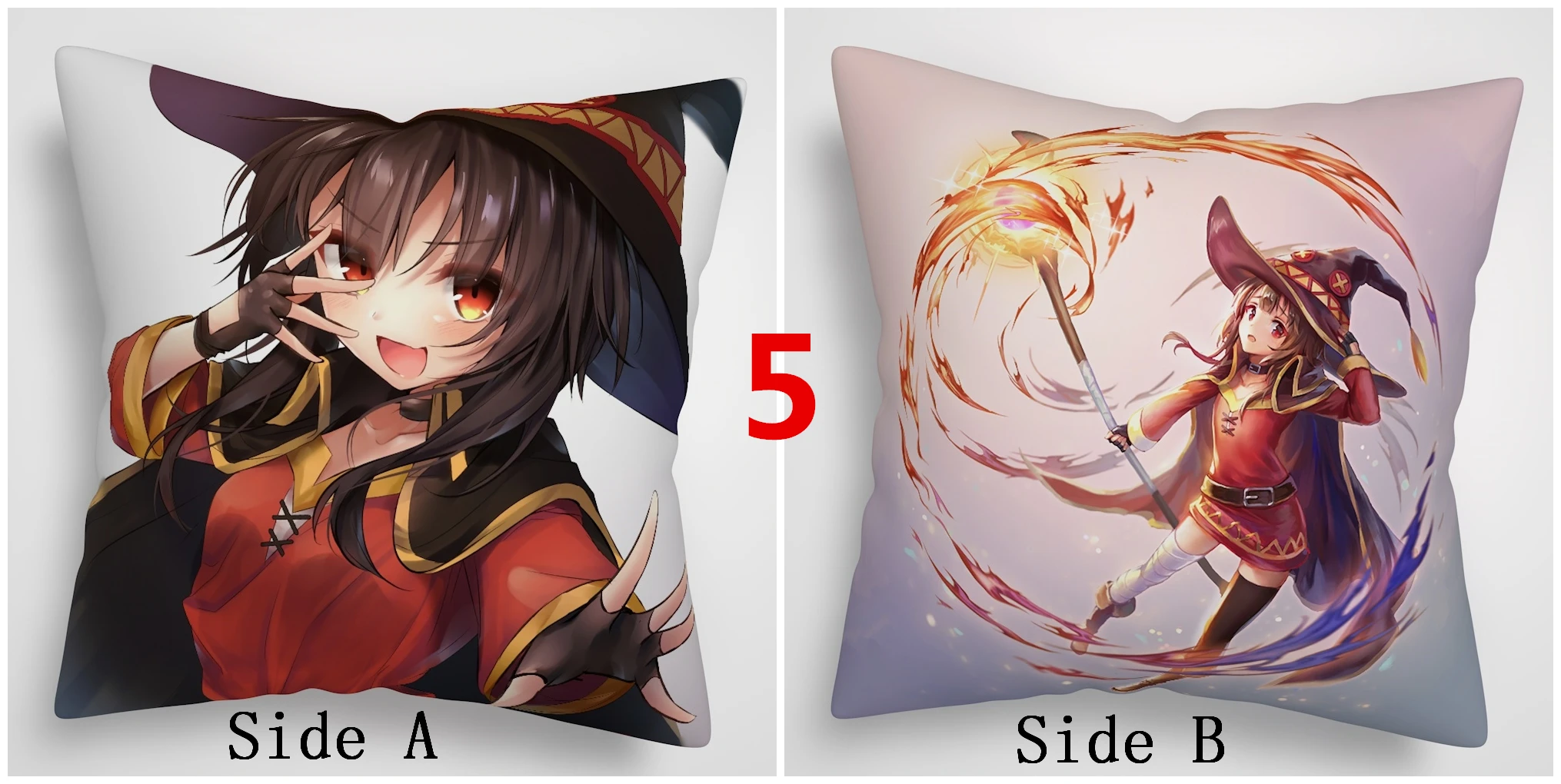 5 Suef аниме KonoSuba аниме Двусторонняя диванная подушка крышка - Цвет: 5