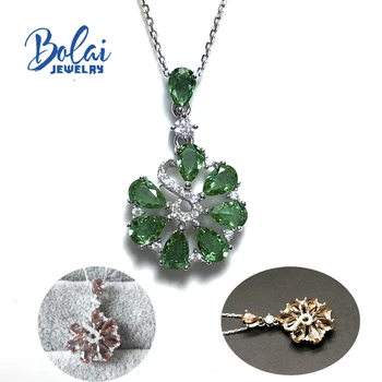 

Zultanite pendant created Color changing gemstone with 925 sterling silver Creative flower pendant bolaijewelry promotion