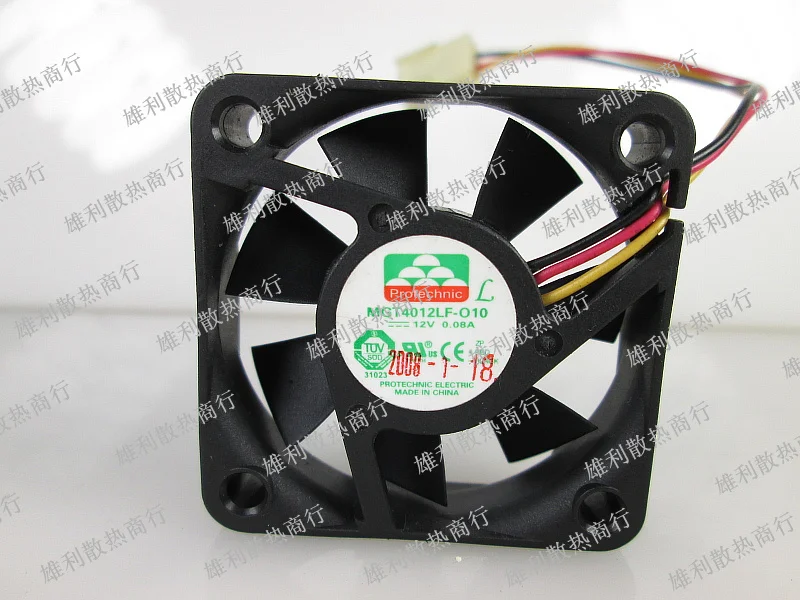 Новый MGT4012LF-O10 12V 0.08A 4 см 4010 3 провода защиты электродвигателя Вентилятор