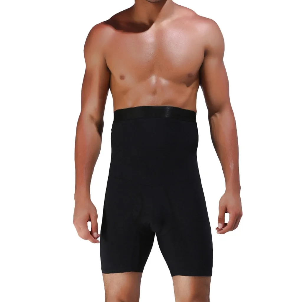 SAGACE мужской двухслойный пластиковый пояс Высокая талия Формирующие брюки abdo мужские талии брюки сплошной цвет фитнес breechcloth шикарная мода