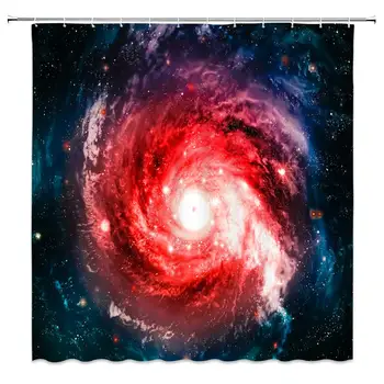 

Fantasy Starry Shower Curtain Cosmic Galaxy Universe Colorful Psychedelic Planet Nebula Abstract Bathroom Decor Curtains