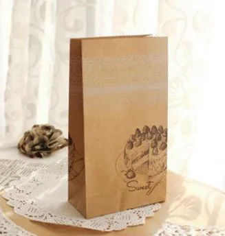 cake 6 шт. винтажная бумага вертикально стоящий пакет бабочка цветок сумки пользу Открытый Топ бумага для упаковки подарка лечения Подарочная сумка Канцелярские упаковки - Цвет: cake