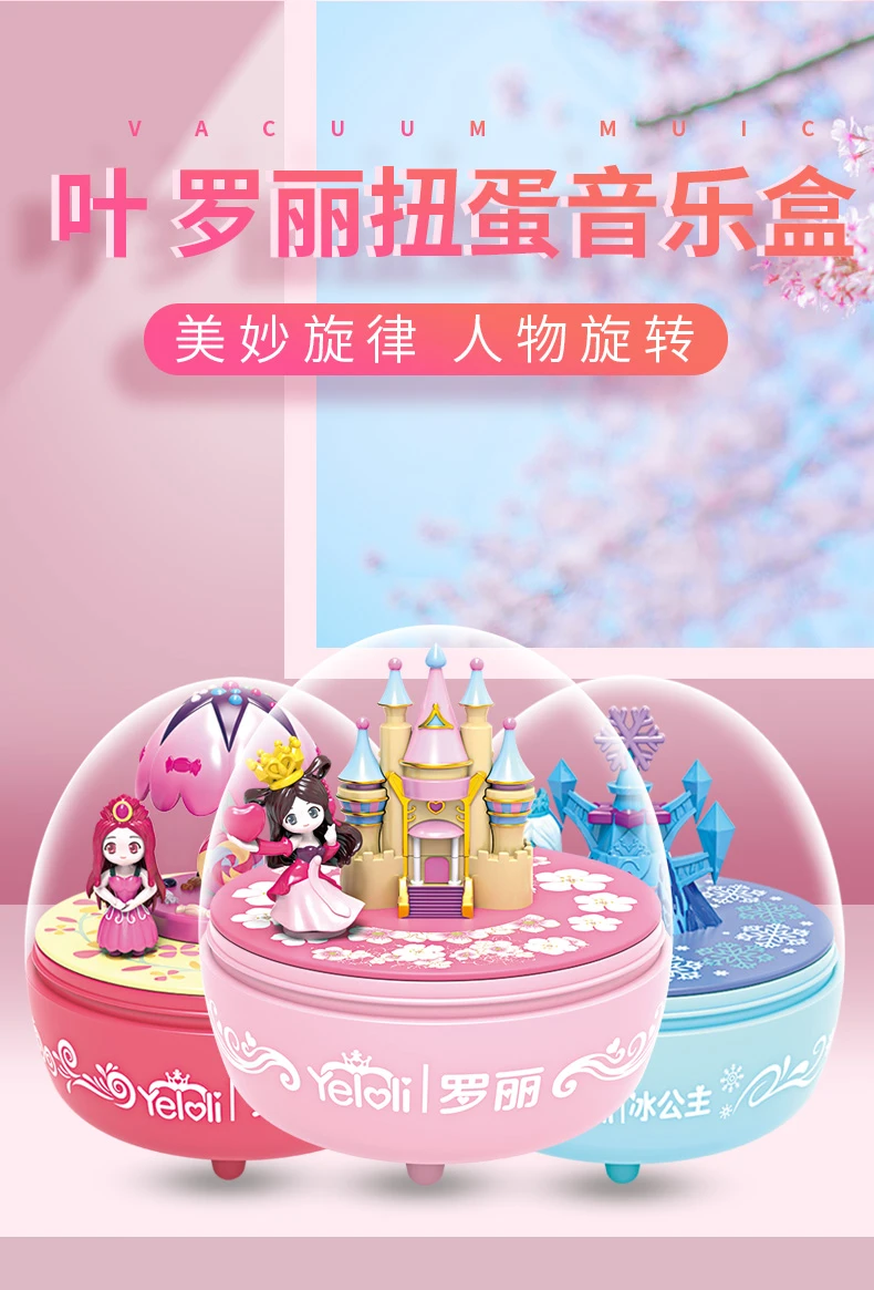 Cute Blind Box Genuine Ye Luoli Rotating Music Box Elf Lori Princess Peripheral Doll Desktop Decoration Stationery Set Aliexpress