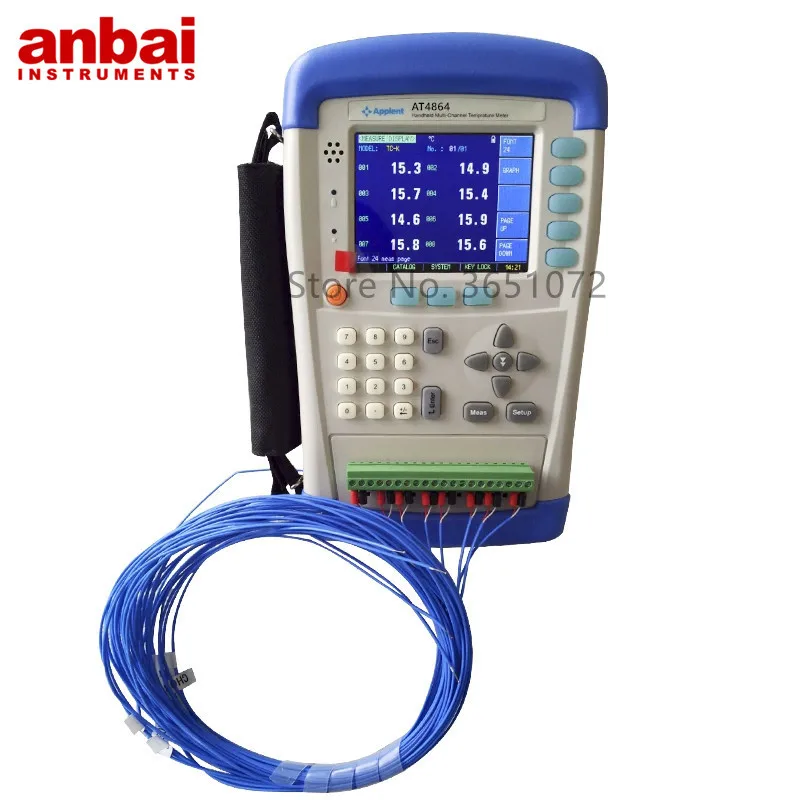 

AT4864 64 channels multi-channel temperature measuring instrument temperature data logger