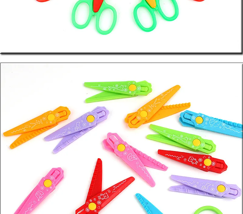 Handmade DIY Album Lace Scissors Photo Card Decorative Pattern Cut Cartoon Lace Scissors 6-piece Package 4 Installed