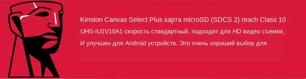 Kingston Micro SD карта памяти для телефона SDCS2 флэш- накопитель Micro SD 64 Гб 128 ГБ 32 ГБ 100 МБ/с./с скорость microSD TF карты памяти новые sd card