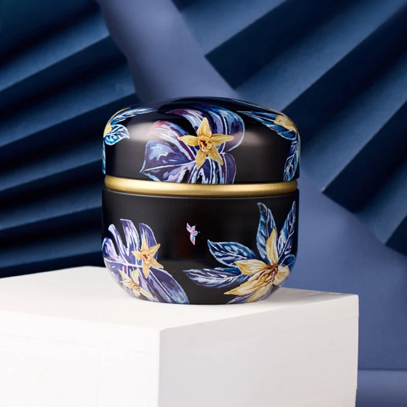 Theecontainers Japanse kruidenthee blikjes Snoep Snacks Kleine ronde blikjes Mini draagbare blikjes Verpakkingsdoos_voghion.com