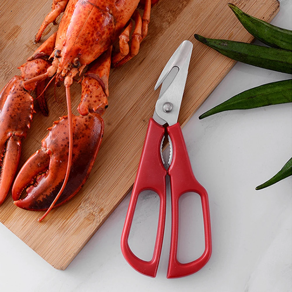Новые ножницы из нержавеющей стали, ножницы для морепродуктов, рыбы, креветки, краба