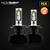 NOVSIGHT H4/9003/HB2 50 W/set 25W 8000LM blanco 6500K CSP bombilla de luz antiniebla, conversión de faro delantero de coche H4 hi/lo Beam D45 ► Foto 1/6