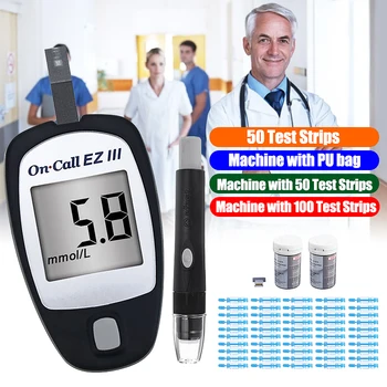 

Blood Glucose Meter Medical Device for Measuring Blood Sugar Glucometer with Diabetic Test Strips for Diabetes Glucometro