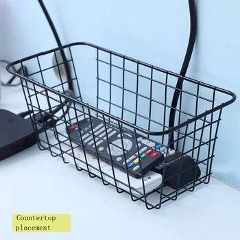 

1Pcs High Quality Iron Wire Storage Basket Organizer Bath Kitchen Rooms Multi-Purposes Housekeeping Storage Supplies #N