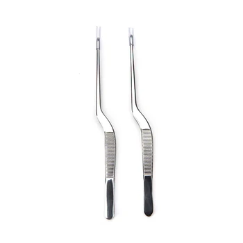 

1PC Dental Oral Stainless Steel Curved Tweezer Ear Nose Clip Health Care Makeup Cosmetic Tools Medical Use
