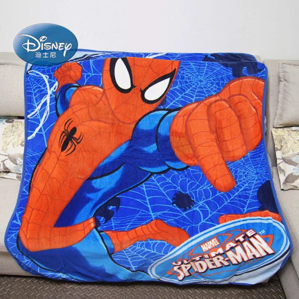 Spiderman 2 Disney просвет с супергероями из «Мстителей» плюшевые пледы Флисовые Одеяла Пледы для покрывало на кровать для мальчиков диван Manta Украшения в спальню 120x150 см - Цвет: Spiderman 2