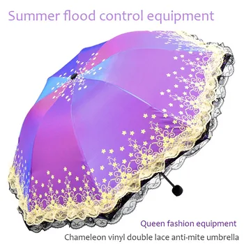 

New color flash black plastic sun umbrella folding 2 with umbrella lace sun umbrella