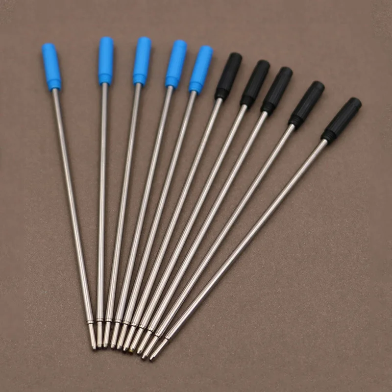 Вращающийся стержень для шариковой ручки, 10 шт./лот, черный, синий, 11 .