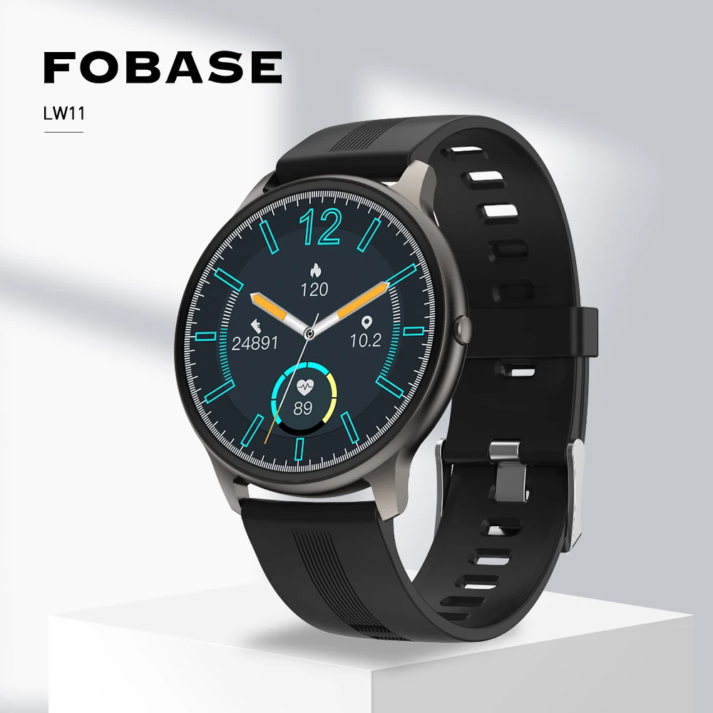 

Fobase LW11 Smartwatch Sport Metal Temperature Heart Rate Blood Pressure IP68Waterproof Big Screen Men Android IOS World Watches