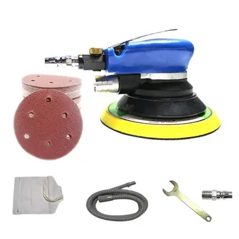 

6Inch Air Random Orbital Pneumatic Sander Polisher with Sanding Discs Pad Wrench