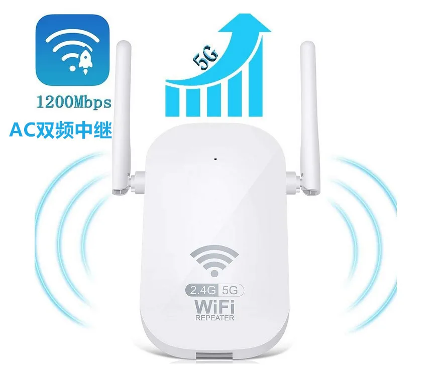 WiFi ретранслятор большой булочка двойная частота 1200 м AC усилитель сигнала Wi-Fi