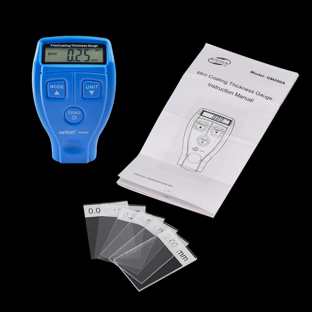 

Dropshipping GM200A Thickness Gauge Digital Auto Car Paint Thickness Coating Meter Tester Measuring Tool 0-1.80mm/0-71.0 mil