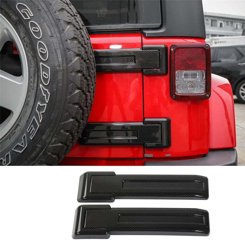 Для Jeep Wrangler JK Sports JKU 2007 2017 задняя дверь запасная крышка петли шины отделка|Панели и