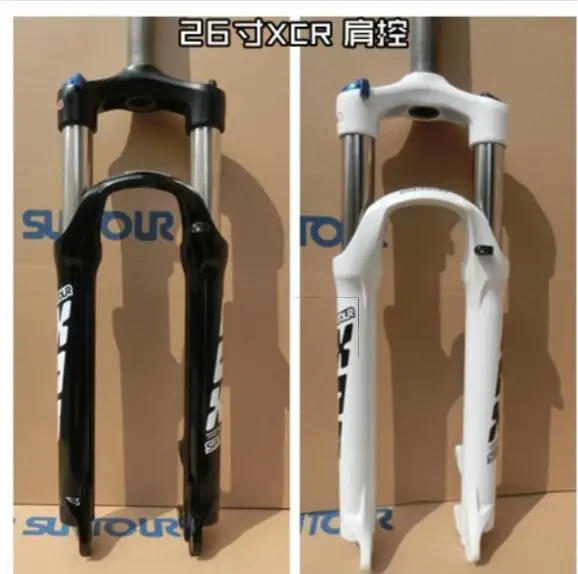 Велосипедная вилка Suntour XCR гидравлическая с дистанционным управлением дисковый