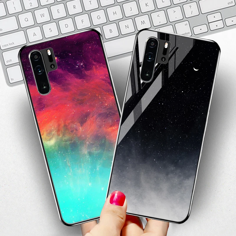Чехол для Huawei P30 Pro P20 Lite Y5 Y6 Y7 Y9 Prime 2019 2018 из закаленного стекла | Мобильные телефоны