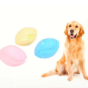 

Household Pet Supplies Chew Plush Toy TPR American Football Clean Educational High Quality Molar Dog Toy