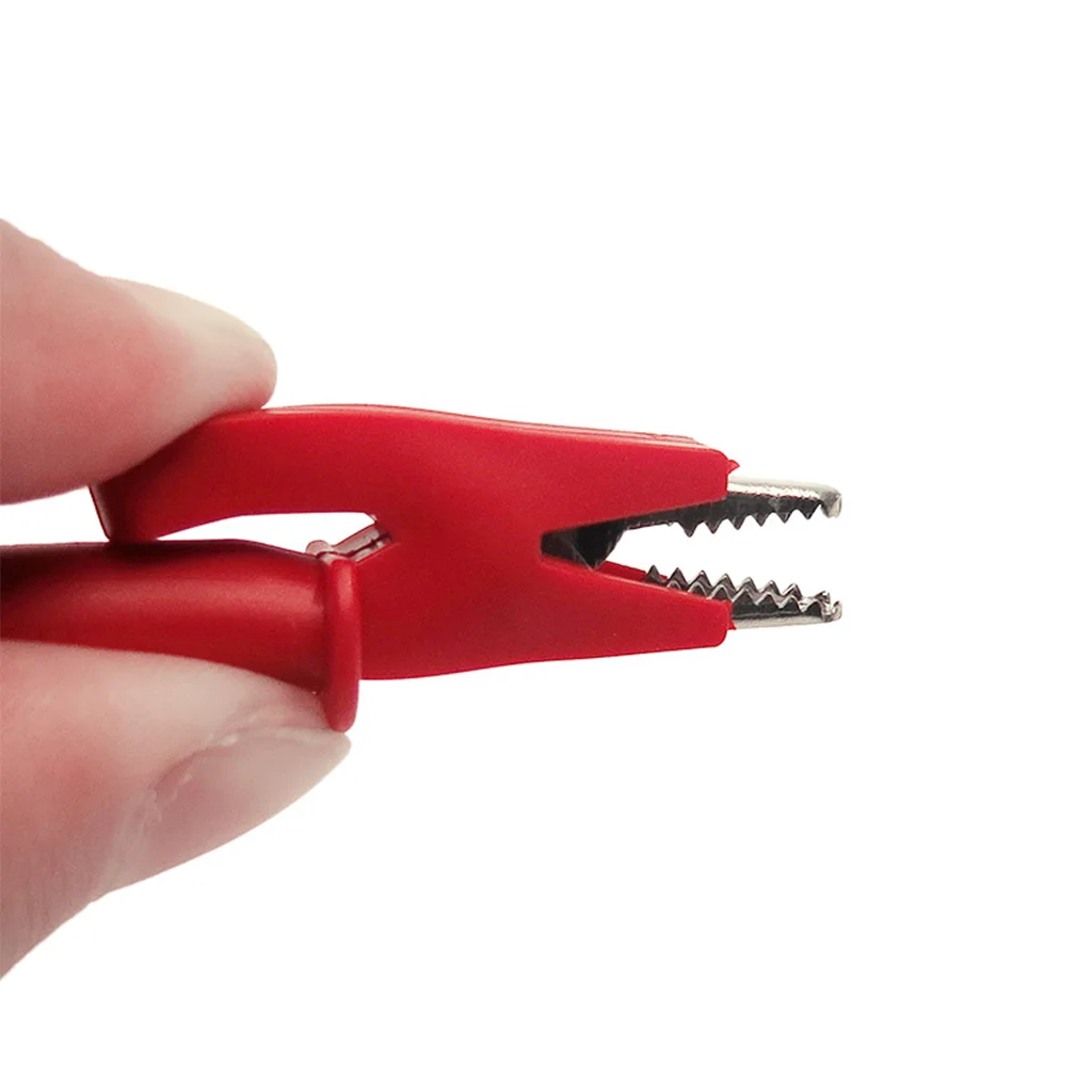 5pieces 4mm Colorful Silicone Banana Plug to Alligator Clip Test Probe Lead Wire Cable Multimeter Probe Test Connector