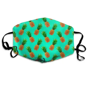 

Mouth Mask Fresh Pineapple Print Masks - Breathable Adjustable Windproof Mouth-Muffle, Camping Running for Women and Men