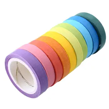 

Decal Sticky Paper Scrapbooking Rainbow Adhesive 10x Adhesives Glue Tape Washi Cute Japan