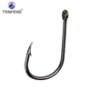 10pcs Fishing Hooks 3#-15# Eye Circle Jig Head Fishhooks Carbon Steel Barbed Fishing Hook Tackle Accessories Carp Pesca ► Photo 1/5