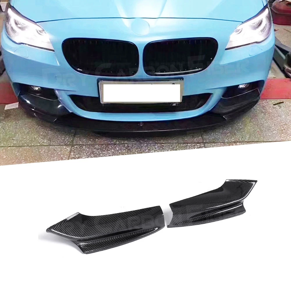 Передние накладки для разветвителей губ из углеродного волокна 2 шт./компл. BMW 5