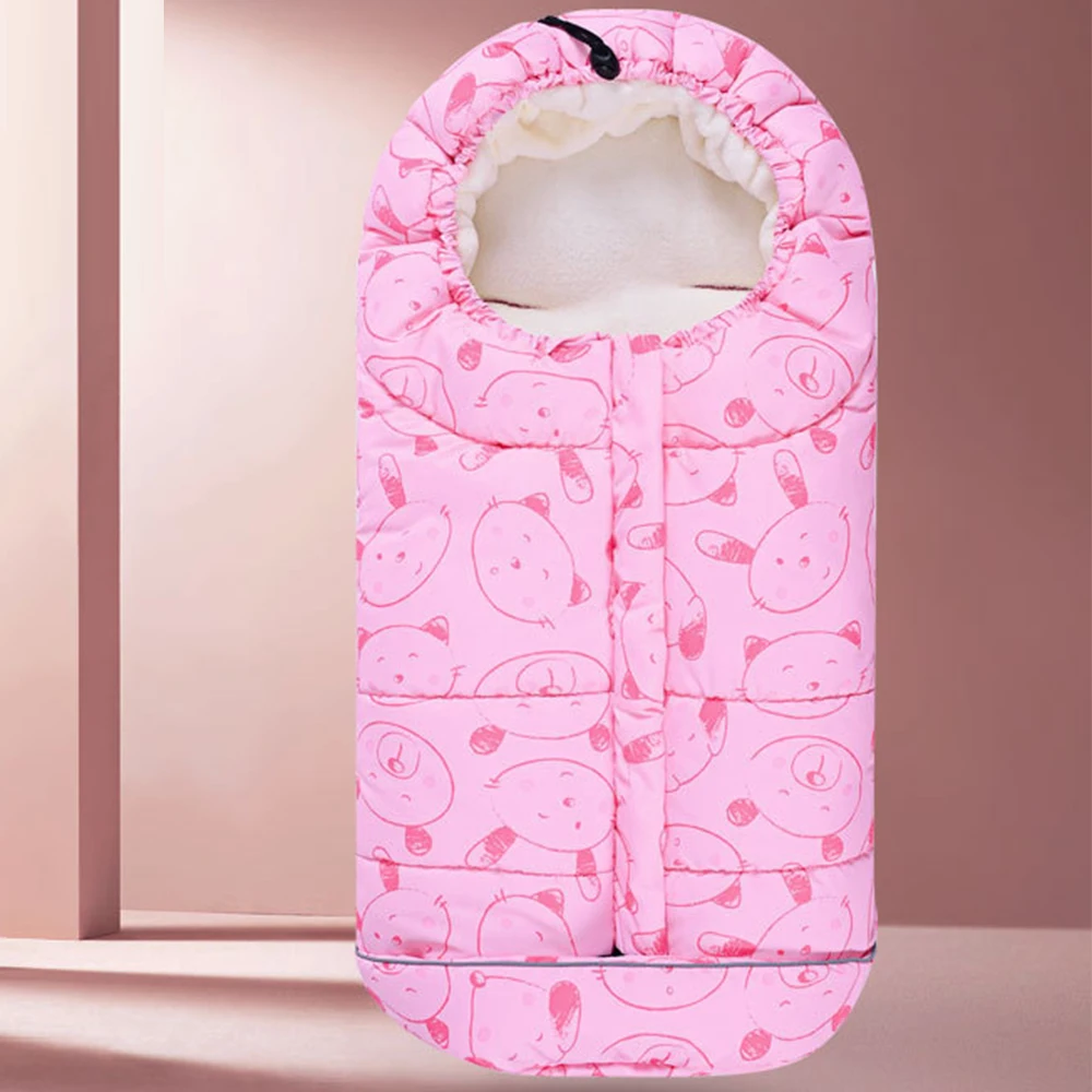 LOOZYKIT/осенне-зимний теплый детский спальный мешок, спальный мешок для коляски, мягкий спальный мешок, Пеленальное Одеяло для новорожденных - Цвет: style 4