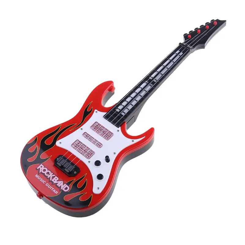 Новое поступление забавная электрическая игрушечная гитара Fire Rock Band музыкальная