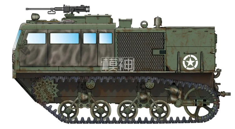 Модель военной сборки гусеничный бронированный автомобиль 1/72 американская