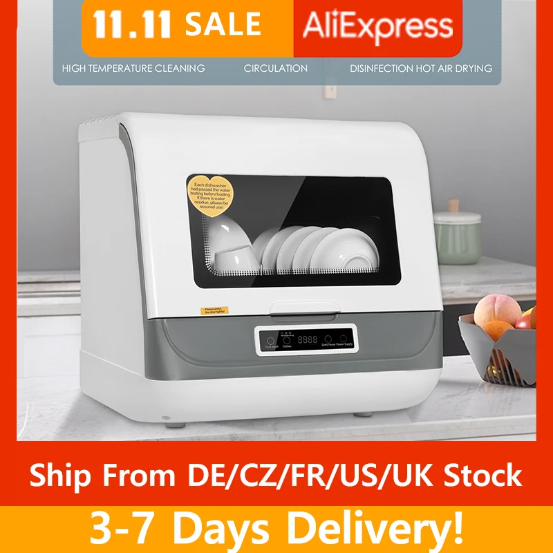 free shipping!!!- Free installation Dishwasher 360° all-round cleaning
6 sets of large-capacity High-temperature cleaning and disinfection