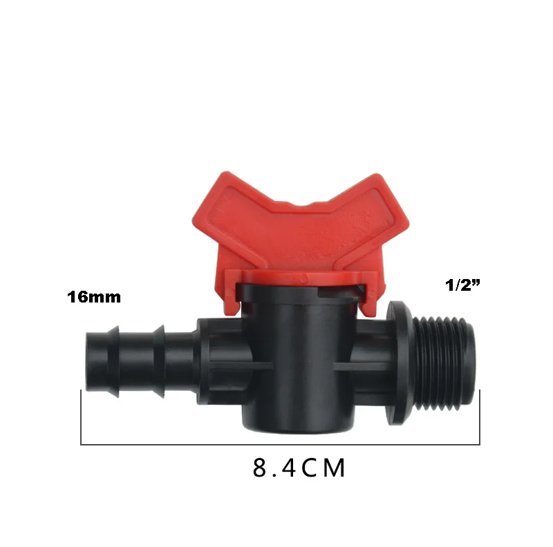 16x1/" /20x1/2"/25x3/" трубные фитинги резьбовое соединение прямой через микро-капелька орошения шаровой клапан переключатель