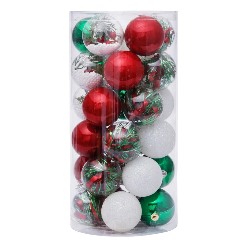 30 pçs 6cm bola de natal pingente