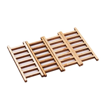 

Mini Wooden Step Ladder Toy Fairy Garden Miniatures DIY Dollhouse Miniatures Fairy Garden Ornament Decoration
