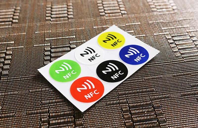 6 шт./лот) NFC метки наклейки s NTAG213 NFC метки RFID клейкие этикетки наклейки универсальные этикетки Ntag 213 RFID метки для всех NFC телефонов